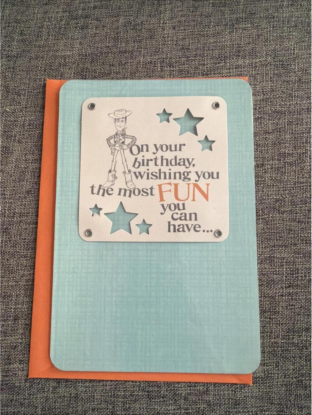 Hallmark Disney Birthday Greeting Card Toy Story Woody On Your Birthday New